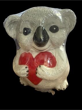 Cute Koala Valentines cookie jar from Witch’s estate sale/never used Super cute
